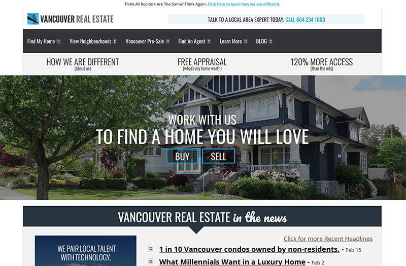 VancouverRealEstate portal